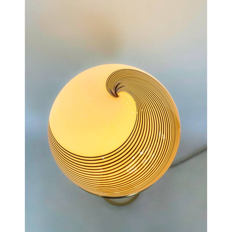 Floor lamp in Murano glass by Venini, Italy 1960s