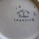 Vintage round serving dish Badonviller model Francine 200818