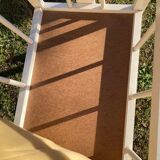 Complete wooden doll cradle on wheels