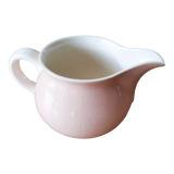 Pink and white creamer , Villeroy and Boch , milk jug , vintage French