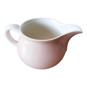 Crémier rose et blanc , Villeroy et Boch  , pot à lait , vintage français