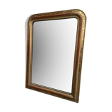 Louis Philippe period mirror with original gold leaf