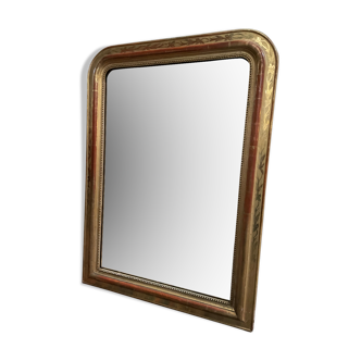 Miroir époque Louis Philippe à la feuille d’or d’origine 108x77cm