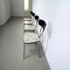 Suite de 4 chaises vintage en formica avec structure chromée