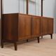Scandinavian two bay rosewood free-standing wall unit