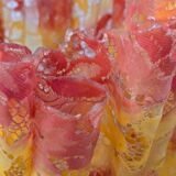 Vintage lamp Marie Stuart "Laces" – Resin & marble – 1970s