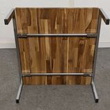 Coffee table or side table in solid oak, France around 1970.