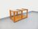 Vintage rectangular coffee table in pine and smoked glass from the 70s and 80s.
