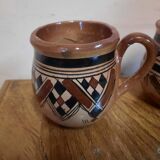 Paire de mugs style ethnique