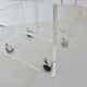 Table en plexiglas design de David Lange pour " Les invisibles du marais "