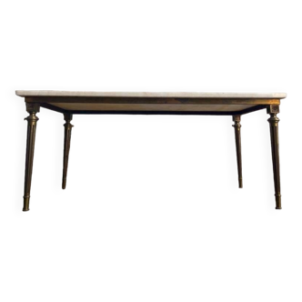 Coffee table / vintage marble coffee table