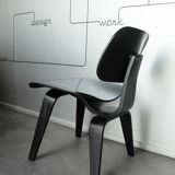 Black DCW chair by Charles & Ray Eames for Herman Miller, 1980