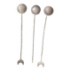 3 silver coffee spoons in Ottoman style*