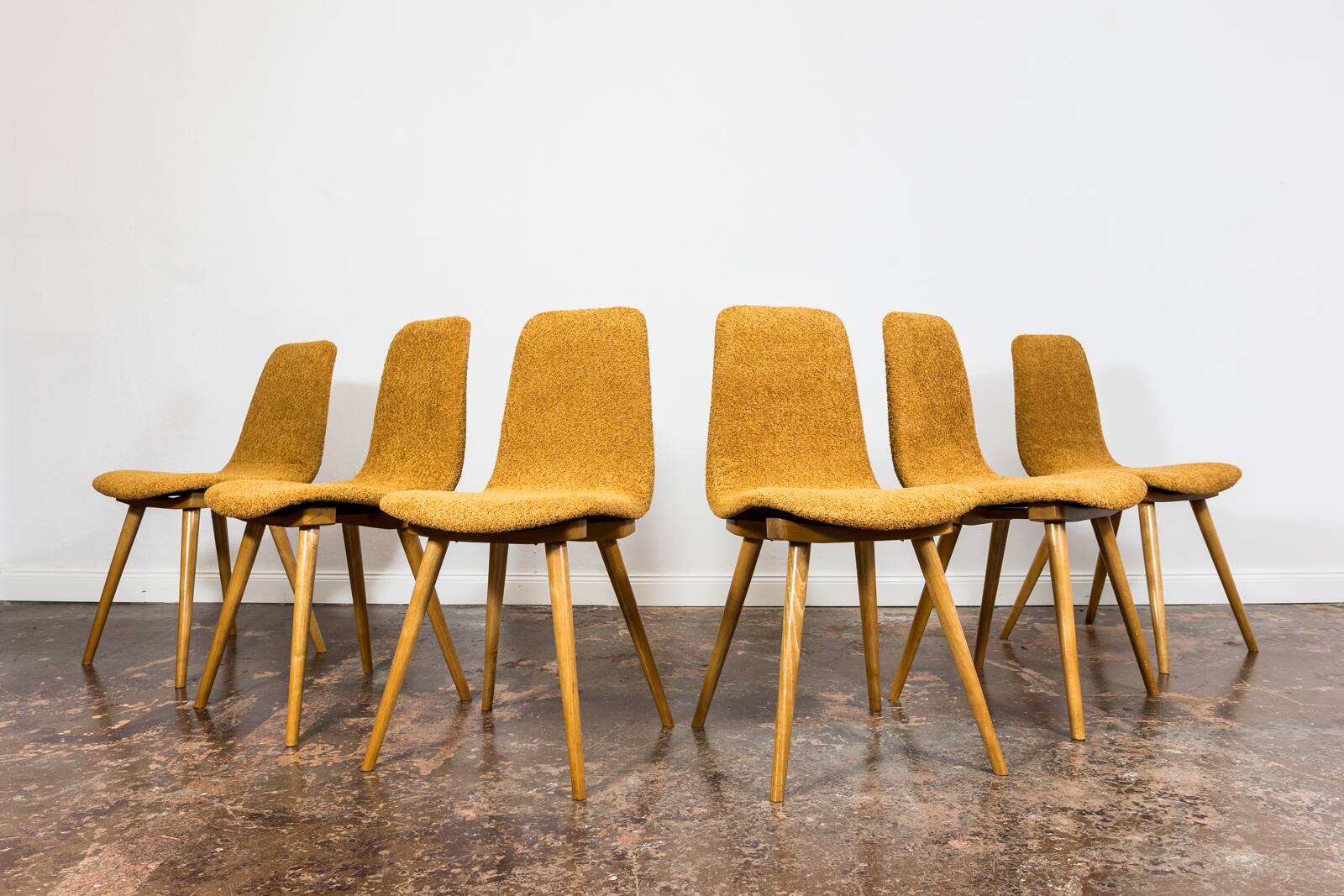 Set Of 6 Chairs, A-6150 By FAMEG, Poland, 1960’S