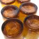 Set of 6 real Biot glass handmade