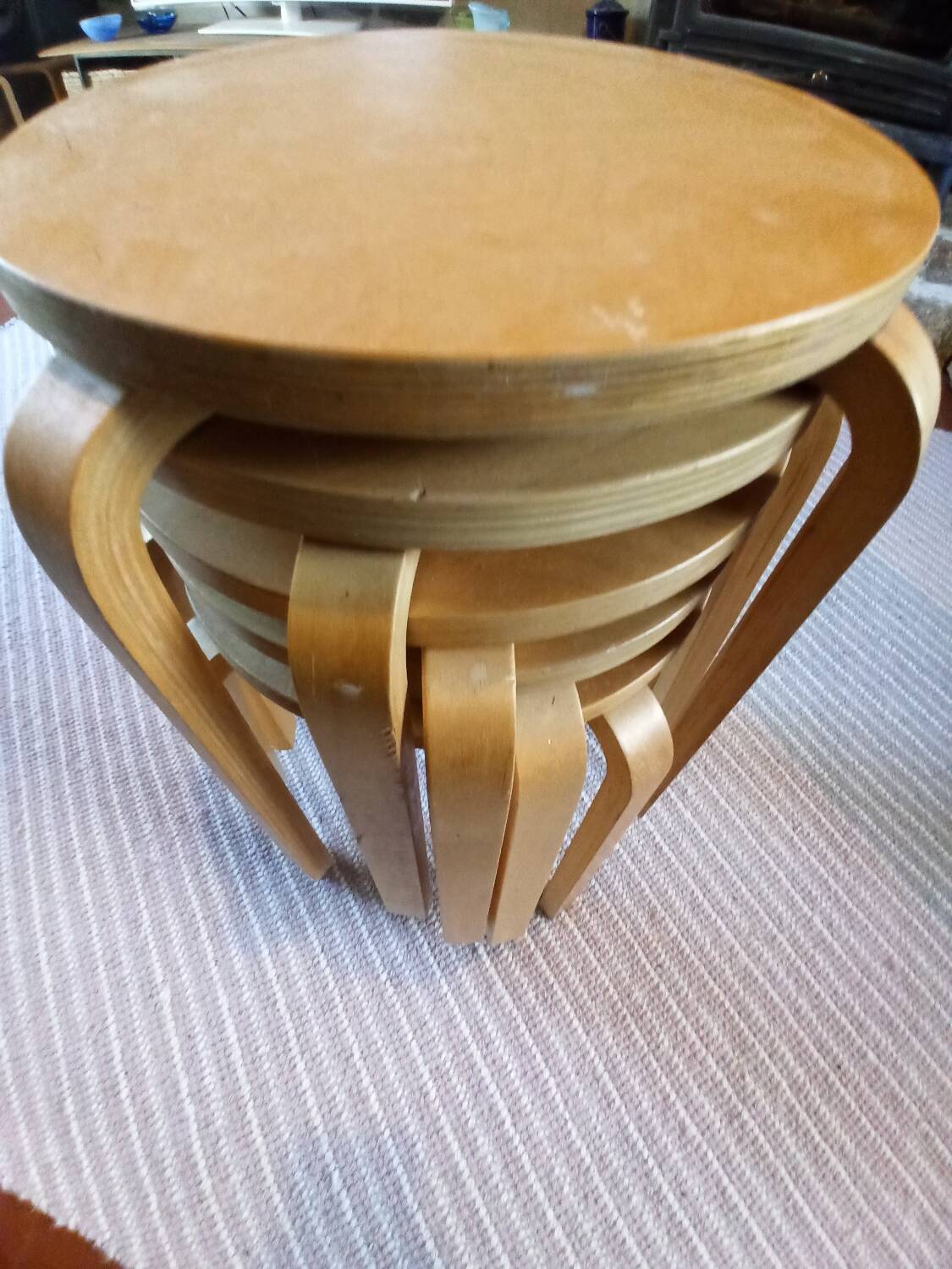 5 Frosta stools, vintage Ikea