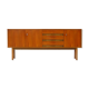 Vintage mid century modern minimalist sideboard in walnut, 1960s