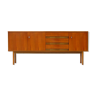 Vintage mid century modern minimalist sideboard in walnut, 1960s