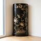 Black and gold lacquered Chinese storage furniture