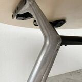 Tecno Nomos Round Table Brushed Metal