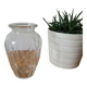 Grand vase à bulbe drapé
