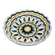 Quimper HB plate with Breton geometric design, vintage ceramic.