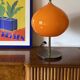 Mid-century modern orange glass Table lamp, Vistosi Italy, 1960s