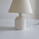 Small French lamp from the 1960s carved in stone
