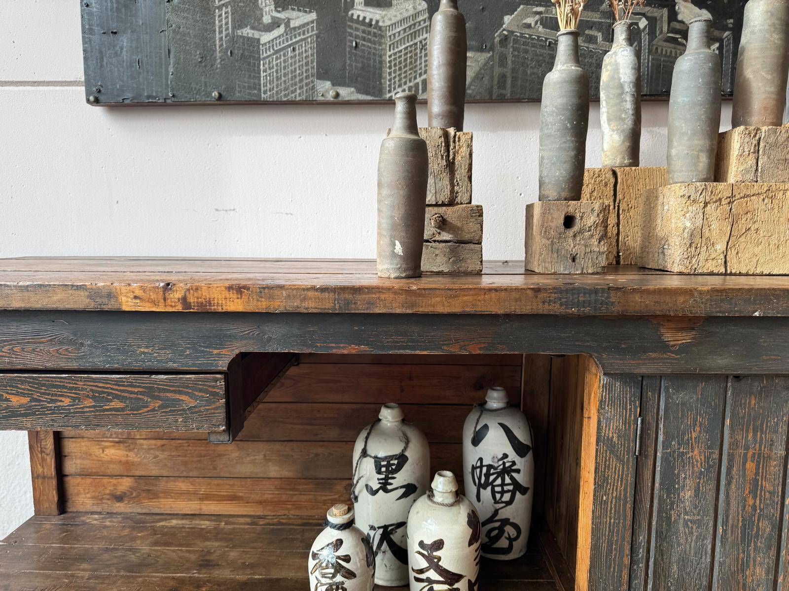 Old cabinetmaker's workbench