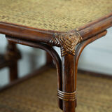 Pairs of rattan and wicker coffee tables
