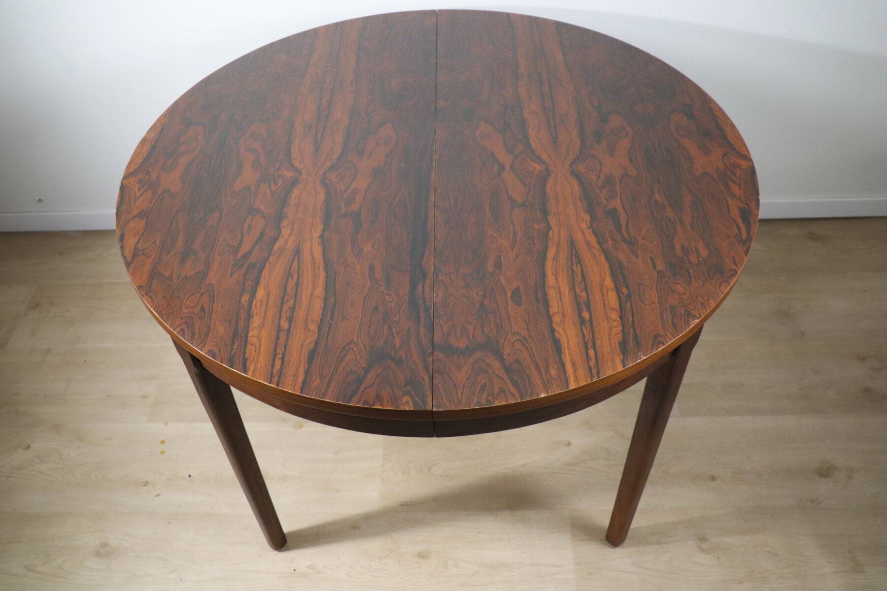 Vintage extendable rosewood dining table, 1960s