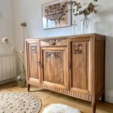 Art Deco sideboard in solid walnut