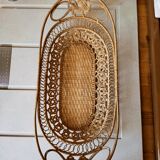 Wicker lace basket