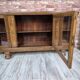 Restored Art Deco Low Display Cabinet TV Console Curved Glass 1930s