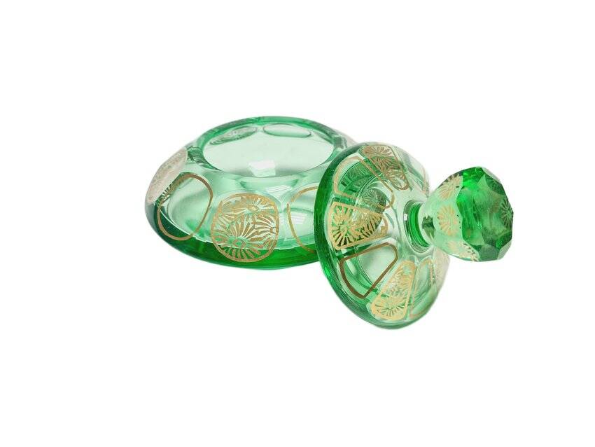 Art Deco candy dish from Moser, former Czechoslovakia, 1960s