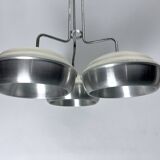 Space Age, Large metal and plastic chandelier by Studioluce. Italy 1970s