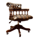 Fauteuil capitaine Chestfield marron anglais