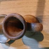 Bougeoirs en grès vintage