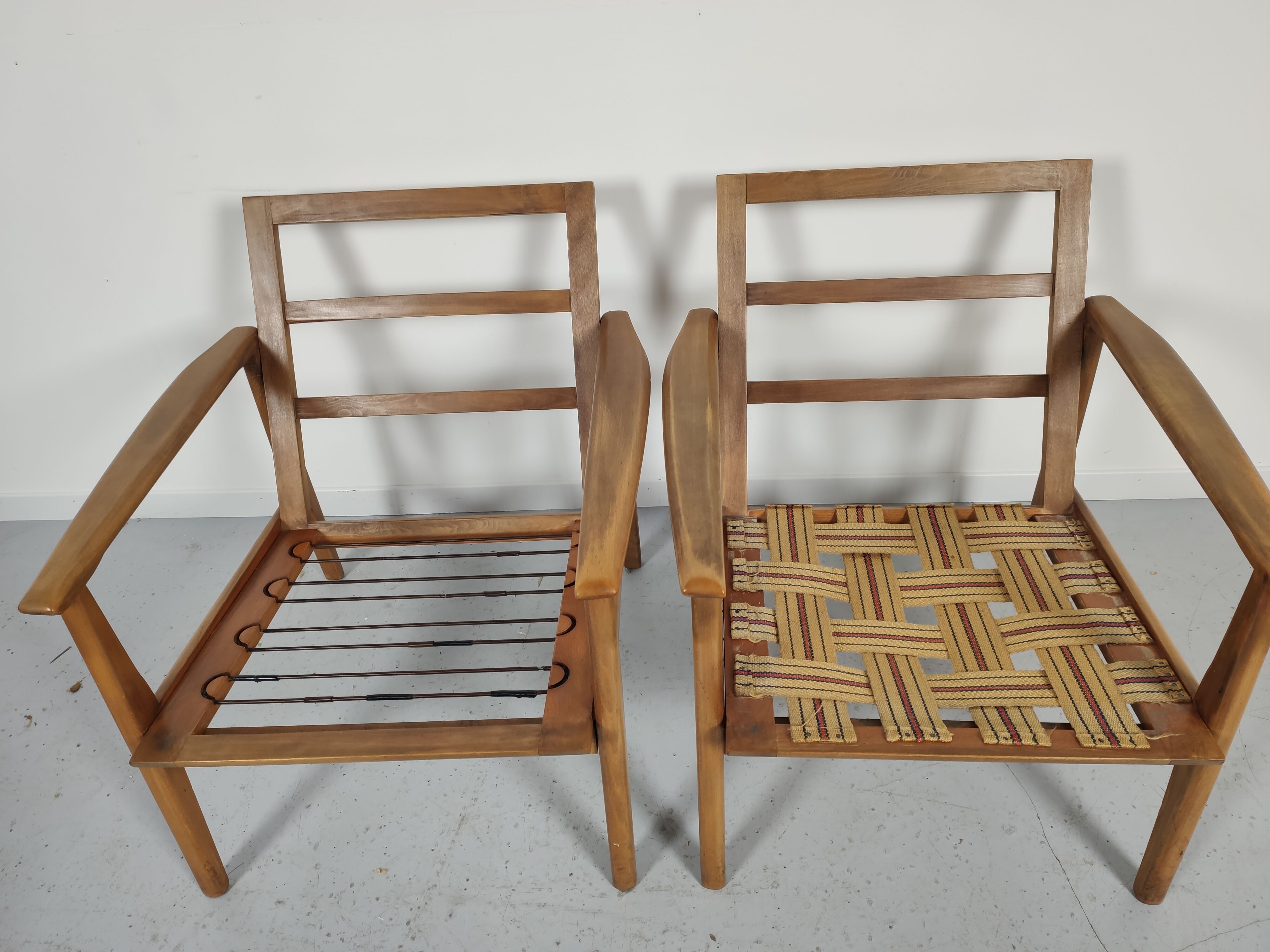 Pair of vintage Scandinavian armchairs