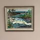Original Swedish Oil On Panel – “Forsande Vatten” By Paul Sahlin