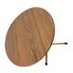 Table d'appoint ronde vintage / table d'appoint avec pied étoile noir