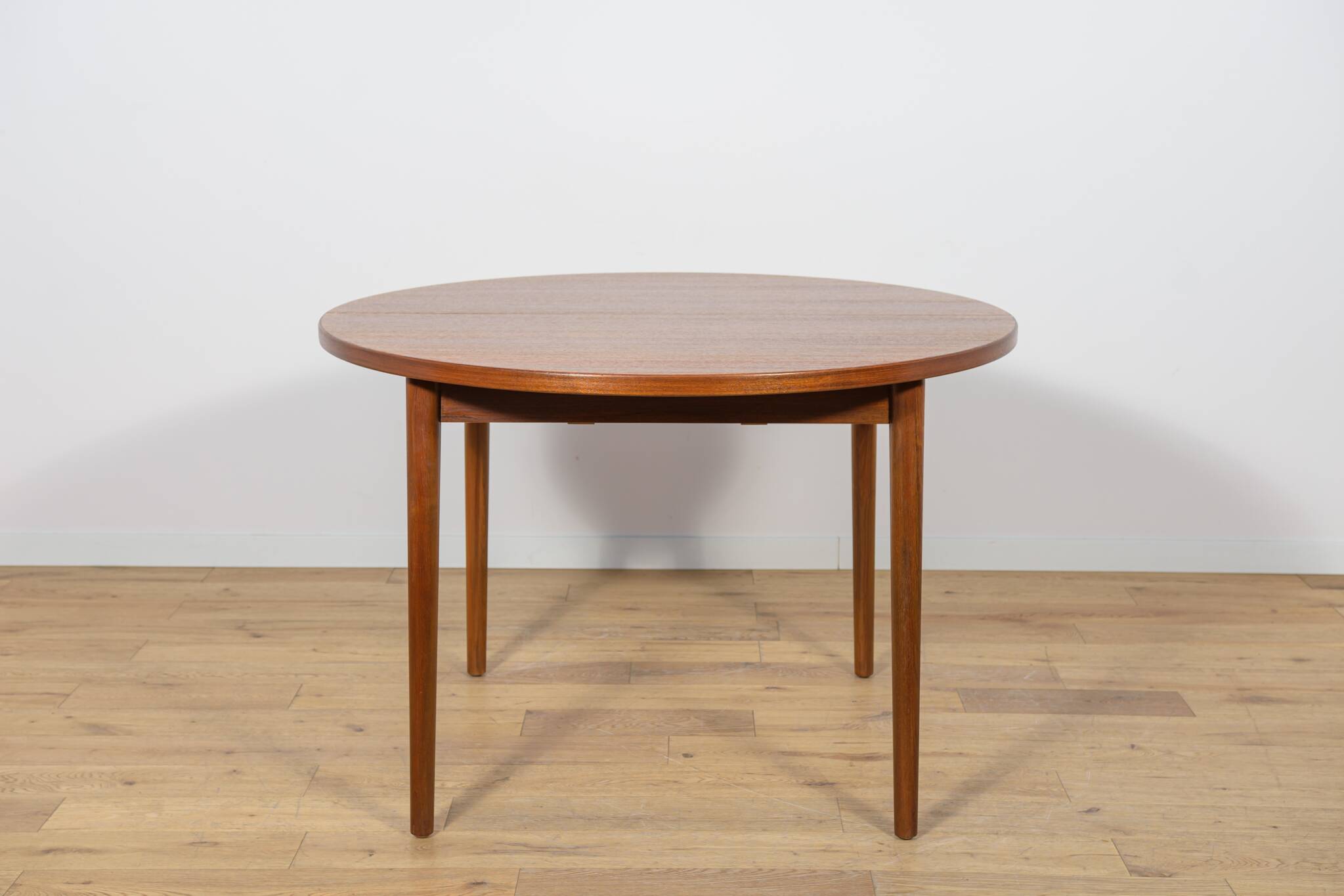 Mid-Century Round Teak Dining Table by Nils Jonsson for Hugo Troeds, Sweden