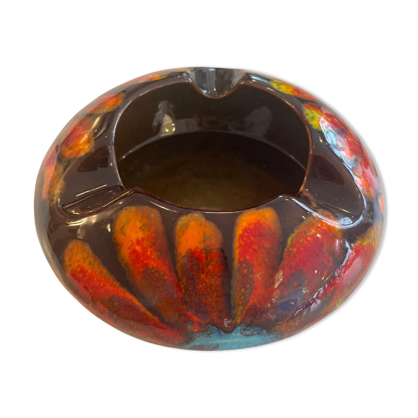 Ricard ceramic ashtray, signed F. Gal, France circa 1970