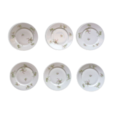 6 porcelain dessert plates Limoges