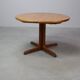 Scandinavian solid pine extendable dining table