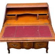 Secretary desk called "scriban" in Louis XV style made of fruitwood.