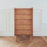 Renovated vintage chest of drawers, Scandinavian style, 1950s-60s.