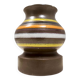 Brown Enameled Earthenware Vase by Bitossi
