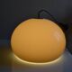 Brown gradient plastic pendant light 1970s