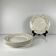 Set of 6 flat plates GIEN, Primefleur creation, model "Constellation", 1950.